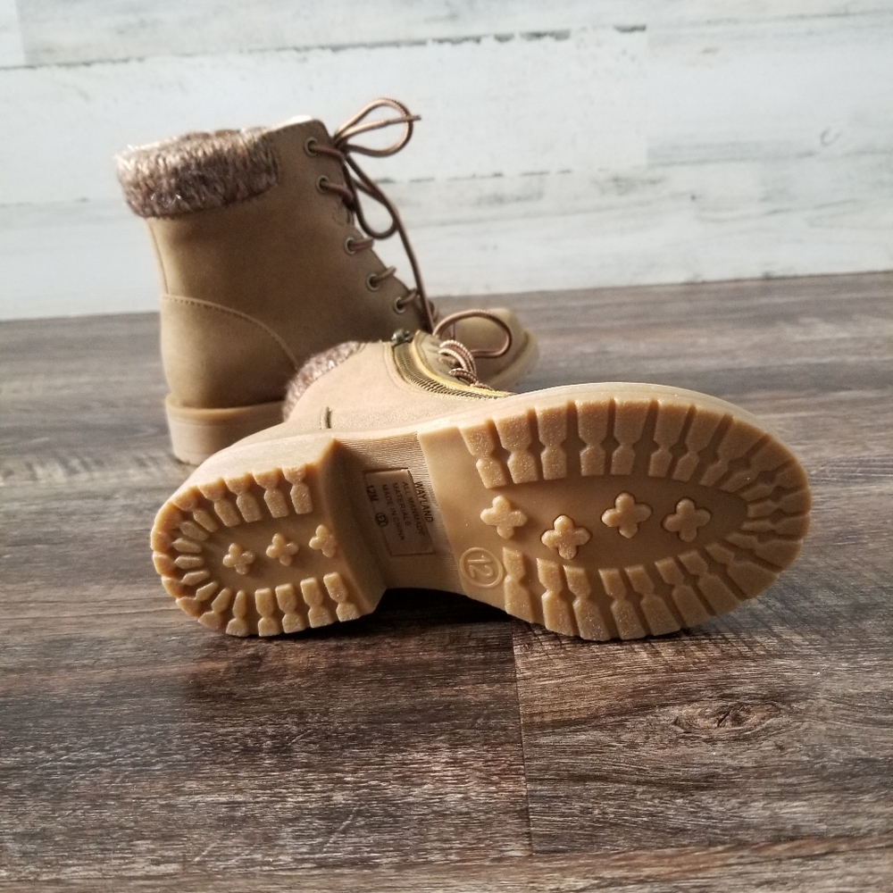 Girls Combat Boot 12c - Picture 2 of 5